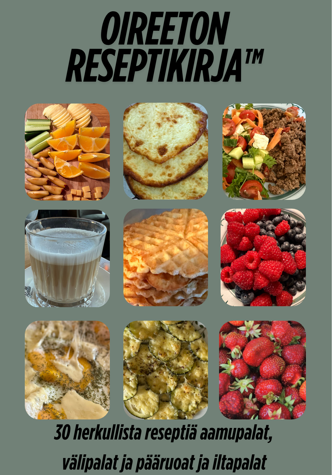 Oireeton Reseptikirja – kansikuva